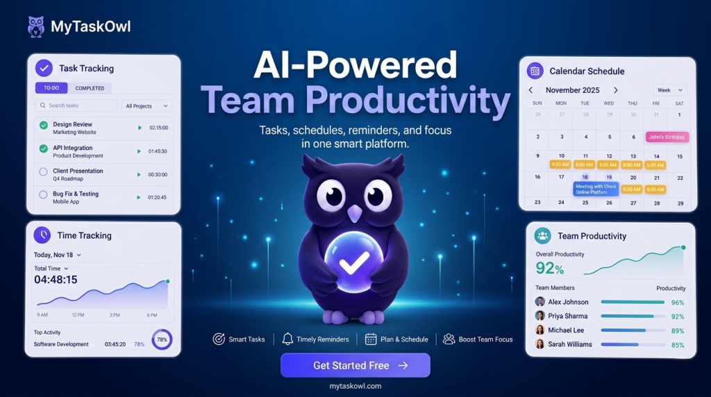 Boost Team Productivity with MyTaskOwl and Ollie AI Task Automation Tools